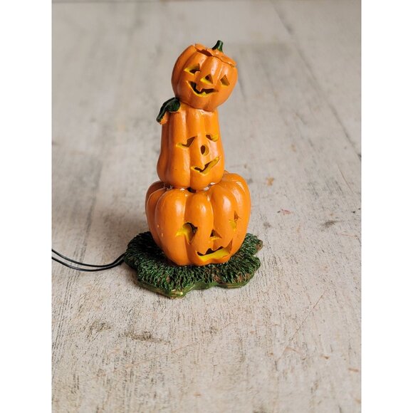 Lemax pumpkin spooky town stack Halloween village accessory - Picture 3 of 6
